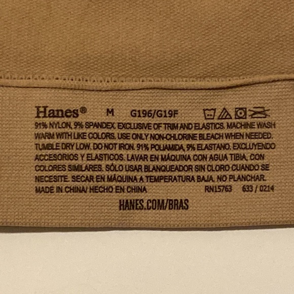 3/$30* NWT Medium Hanes Nude Seamless Softcup Bra Sleep SoftComfortable Bralette - Picture 5 of 8